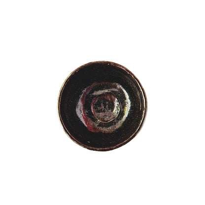 RAKU YAKI matcha chawan kuroraku bol tazón cerámica esmaltada 300 ml