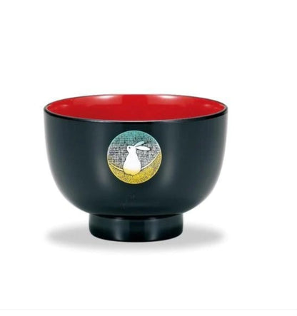 CHAWAN cuenco japonés lacado arroz sopa USAGI
