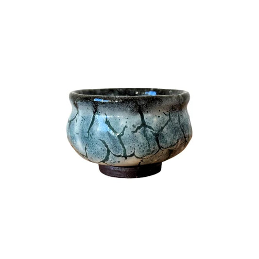 HAGI YAKI matcha chawan bol tazón cerámica esmaltada SEIGAN YAMANE 200 ml