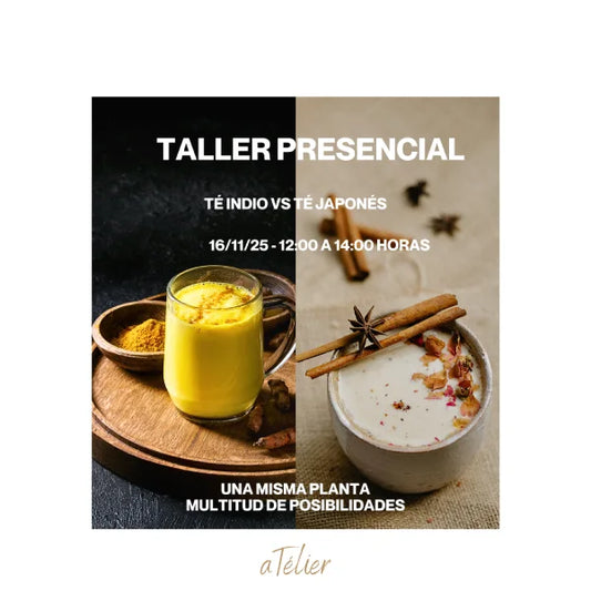TALLER presencial té indio vs té japonés ALMA AYURVEDA aTélier GIJÓN