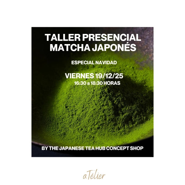 TALLER presencial té japonés matcha ESPECIAL NAVIDAD