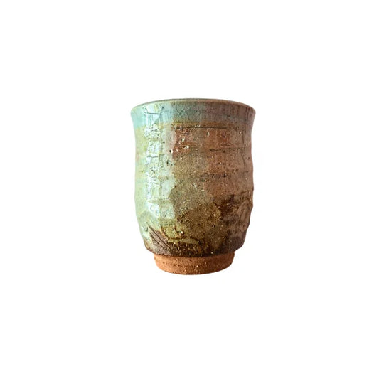 HAGI YAKI vaso yunomi cerámica esmalte Midori HAGIDONO 250 ml