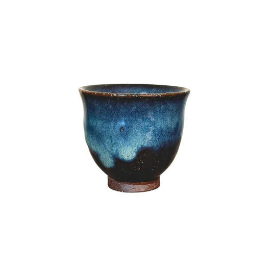 HAGI YAKI vaso yunomi Ginga cerámica esmaltada shirahagi SEIGAN YAMANE 150 ml
