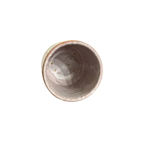 HAGI YAKI vaso yunomi cerámica esmaltada Tsuki TEMPOZAN 100 ml