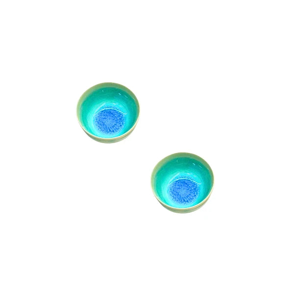 MINOYAKI vaso yunomi celadon turquesa craquelado GIFU 140 ml