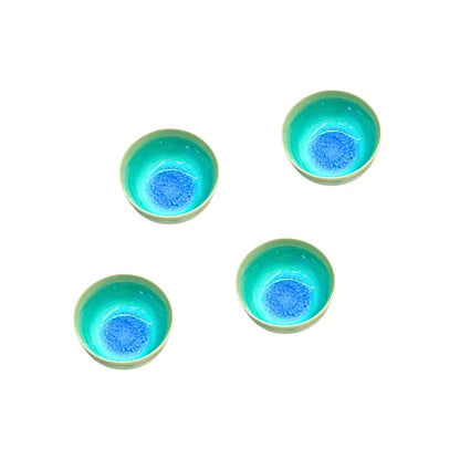 MINOYAKI vaso yunomi celadon turquesa craquelado GIFU 140 ml